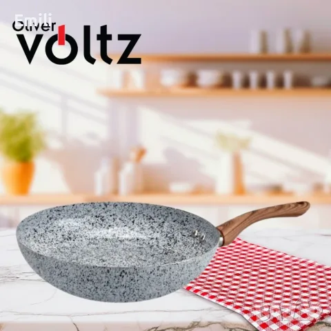 Тиган Уок Voltz Siena, 26x7см., Мраморно каменно керамично покритие Диаметър: Ø26 см;