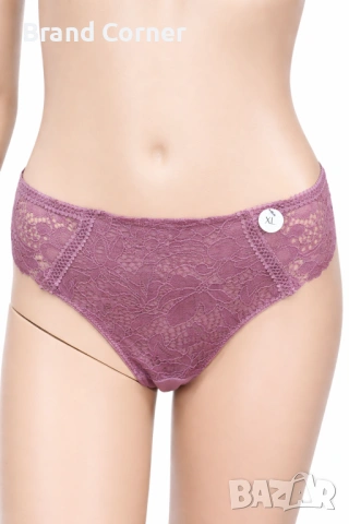 Hunkemöller дантелено долнище XL в розово-лилав нюанс
