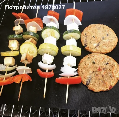 Незалепващи тефлонови подложки за барбекю от фибростъкло 5 броя, снимка 3 - Други - 55467825