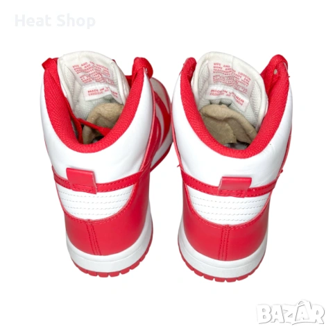 Дамски маратонки Nike Dunk High GS ‘Championship Red’, снимка 4 - Маратонки - 54624061