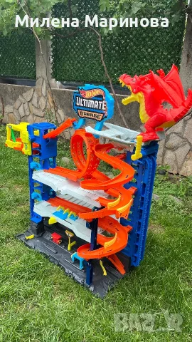 Писта Hot Wheels - мега гараж с дракон, снимка 4 - Коли, камиони, мотори, писти - 55402491