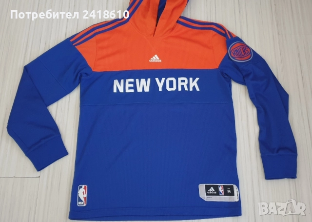 Adidas NBA New York Knicks Hoodie Mens Size M ОРИГИНАЛ! Мъжки Суичър!