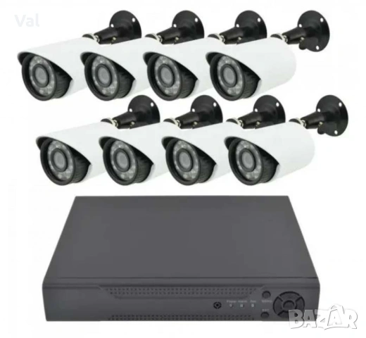 Комплект за видеонаблюдение,8 камери,без монитор,1.3MP, снимка 5 - Комплекти за видеонаблюдение - 55167871