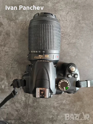 Nikon D3000 DSLR с два обектива (18-55mm и 55-200mm VR) + чанта, батерия и зарядно, снимка 6 - Фотоапарати - 55603764