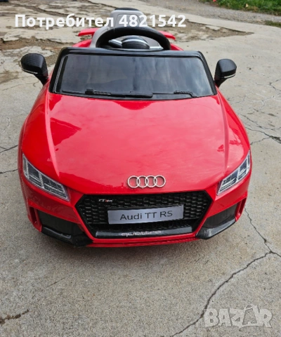 Акумулаторна кола с родителски контрол 6V AUDI TT ЧЕРВЕН