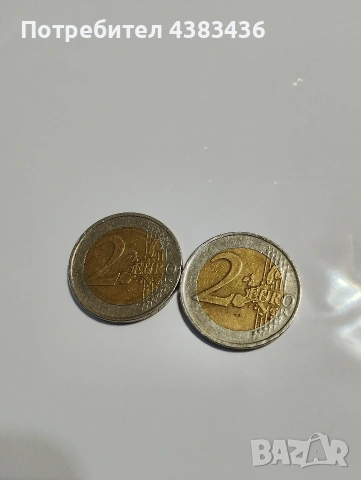 монети от 2 евро 2000г, снимка 2 - Нумизматика и бонистика - 53976569