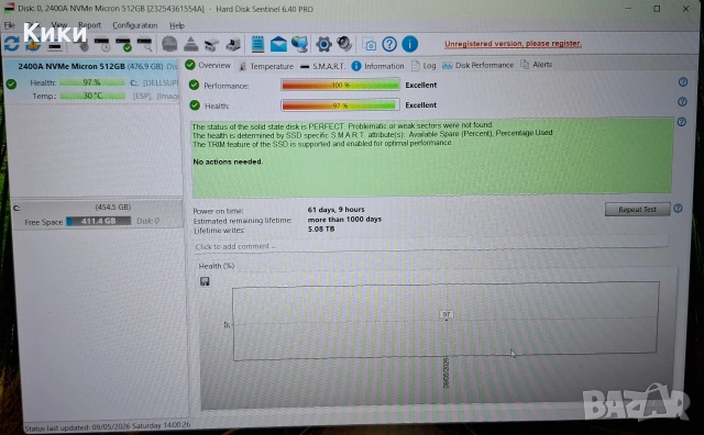 Лаптоп Dell 15 | Ryzen 5500U | 8GB RAM | 512 SSD | 15 " 120Hz, снимка 7 - Лаптопи за дома - 54483556