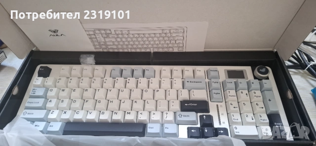 Чисто нова механична Клавиатура AULA S98 Pro – LCD Смарт Екран, Ролер, Безжична (Tri-mode) ​