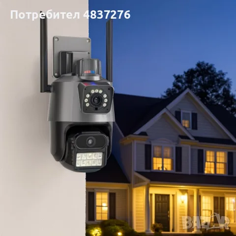 Двойна смарт безжична камера, снимка 2 - IP камери - 55528002
