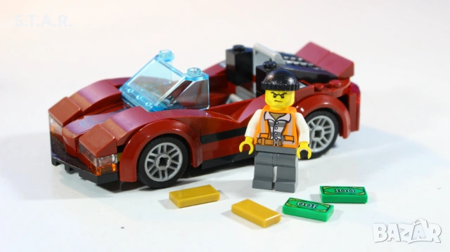 Лего Полицейско преследване с хеликоптер 60138 Lego Police High Speed Chase with Helicopter, снимка 4 - Конструктори - 52417720