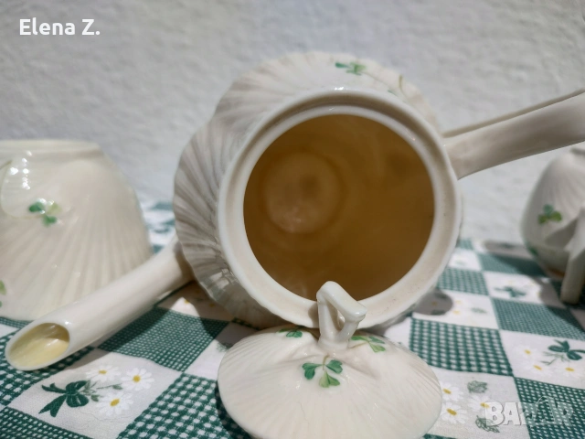 Комплект от 3 части Belleek Ирландия, снимка 13 - Сервизи - 55247797