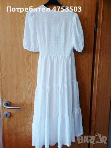 Monki бяла рокля М, снимка 3 - Рокли - 54342821