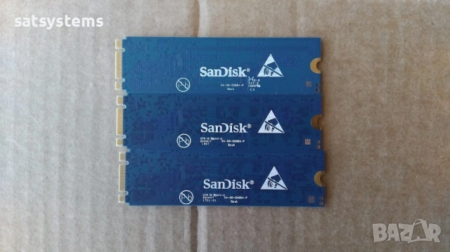 3 броя SSD SanDisk Z400s M.2 2280 128GB SD8SNAT-128G-1011 SATA 6.0Gbps, снимка 5 - Твърди дискове - 47864703