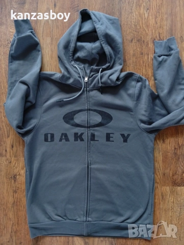 Oakley Bark FZ Gray Hoodie Jacket- мъжко горнище р-р  XXL, снимка 2 - Спортни дрехи, екипи - 54393040