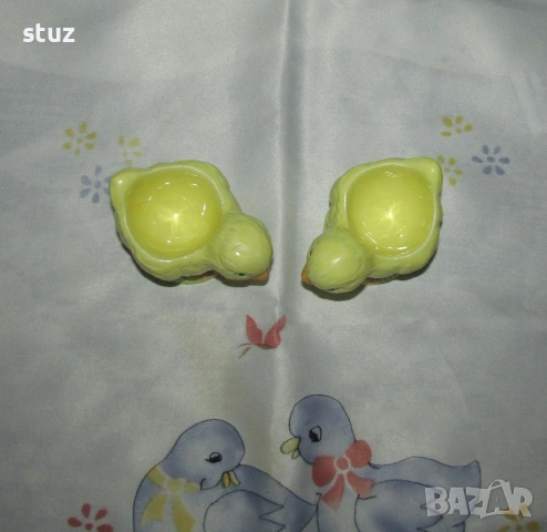 Порцеланови пиленца за яйца, сет 2 бр.., снимка 3 - Аксесоари за кухня - 53986961