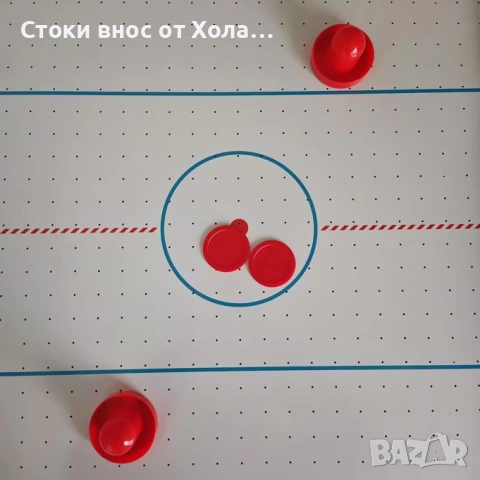 Маса за въздушен хокей Relaxdays, 2 шайби и 2 стика (бутала), снимка 7 - Други игри - 55191572
