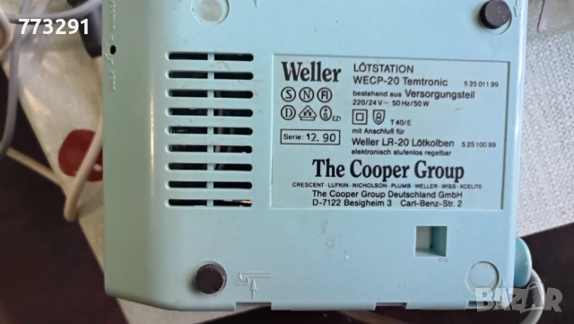 Поялник Weller 50W, снимка 2 - Поялници и запояване - 54781848