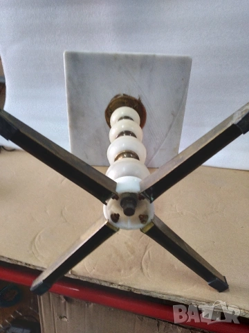 Ретро, мраморна масичка за телефон, снимка 5 - Антикварни и старинни предмети - 54250674