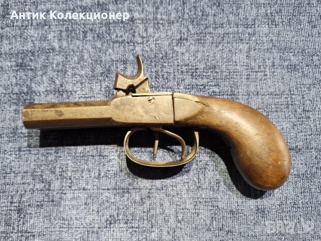Пистолет Капсулен, Двуцевен, снимка 3 - Антикварни и старинни предмети - 55253146