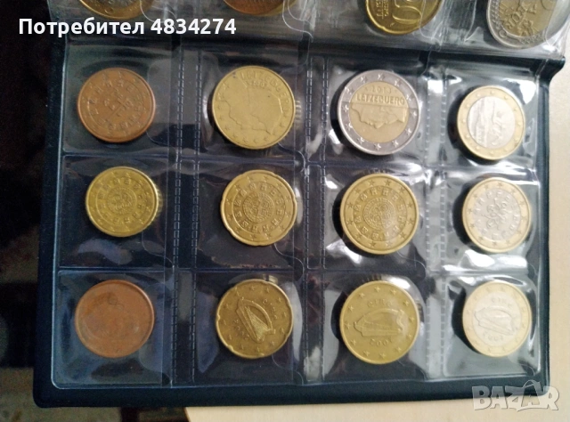 евро монети класьор, снимка 10 - Нумизматика и бонистика - 54629963