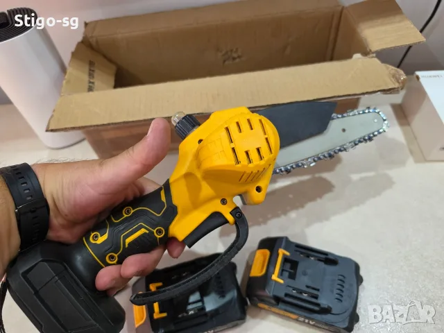 Акумулаторен мини трион CONENTOOL CSE-06 21V – 2 батерии, снимка 7 - Триони и циркуляри - 55594442