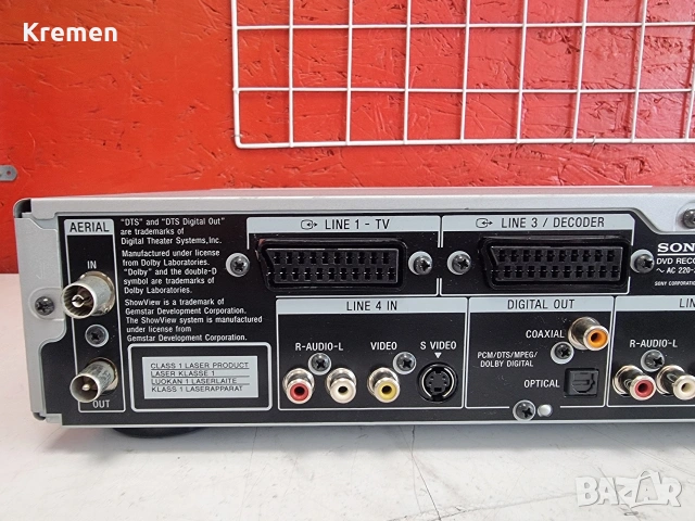 DVD Recorder SONY RSR-Н1000, снимка 6 - Ресийвъри, усилватели, смесителни пултове - 55120260