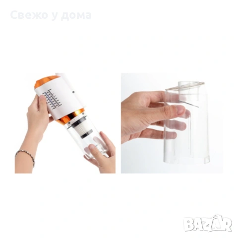 Акумулаторна домакинска ръчна прахосмукачка с 5 накрайника, снимка 7 - Прахосмукачки - 54177410