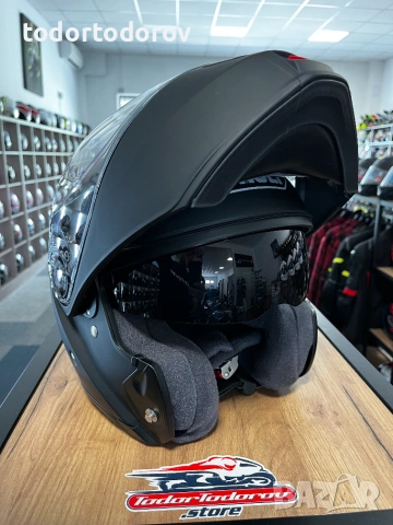 Oтваряема мото Каска SHOEI Neotec Flat Black,очила,размер L,като нова 293.18 лв. / 149.90 €, снимка 2 - Аксесоари и консумативи - 54974675