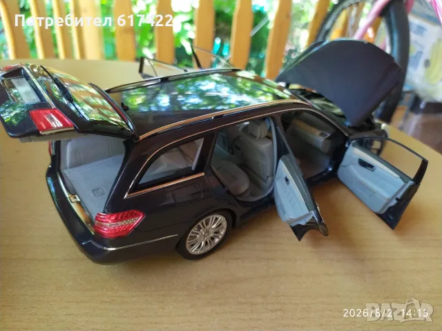 1:18 Метален модел на Mercedes S212 E-Klasse T-Modell / Tenorit Grau / 2009- Minichamps, снимка 6 - Колекции - 55531511