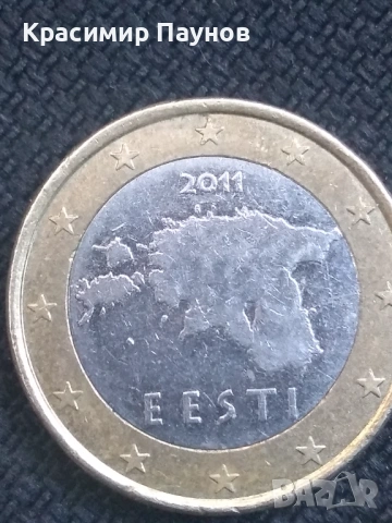 1 евро Естония  2011