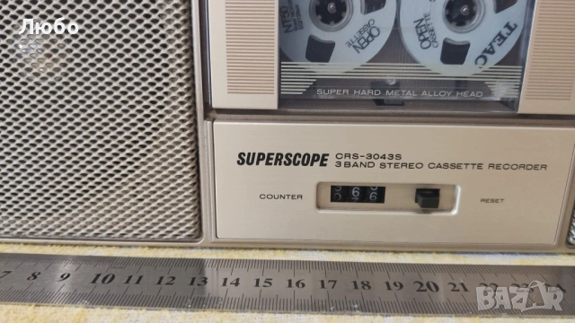 SUPERSCOPE CRS-3043S /// boombox /// ghetto blaster, снимка 2 - Радиокасетофони, транзистори - 54551287