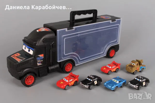 Камион и шест коли (Светкавицата Маккуин)
