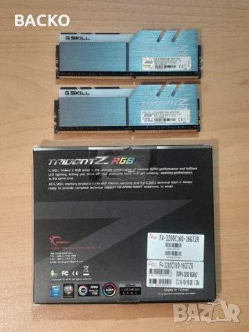 Рам памет G.SKIL TRIDENTZ RGB DDR4  16Gb (2x8Gb) 3200MHz
