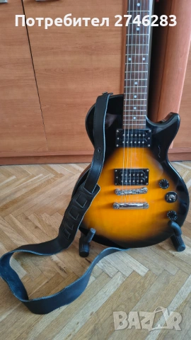 Електрическа китара Epiphone Les Paul Standard II+Калъф+Безжична система А8+кожен колан, снимка 6 - Китари - 54679859