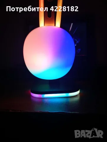 Геймърски без жични слушалки RGB светлини, снимка 5 - Слушалки и портативни колонки - 55408758