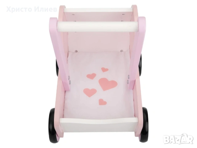 Дървена количка за кукли, снимка 2 - Кукли - 54349586