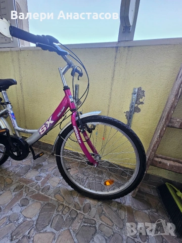 Детско колело Pegasus SX Sport 2401 – 24 цола, 3 скорости, с багажник + допълнителен кош, снимка 9 - Велосипеди - 55243287