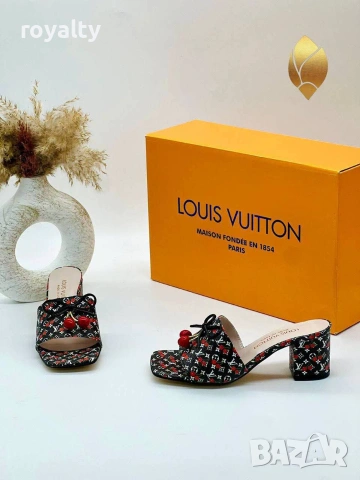 Louis Vuitton Нови Дамски Чехли Различни Цветове , снимка 4 - Чехли - 55129467