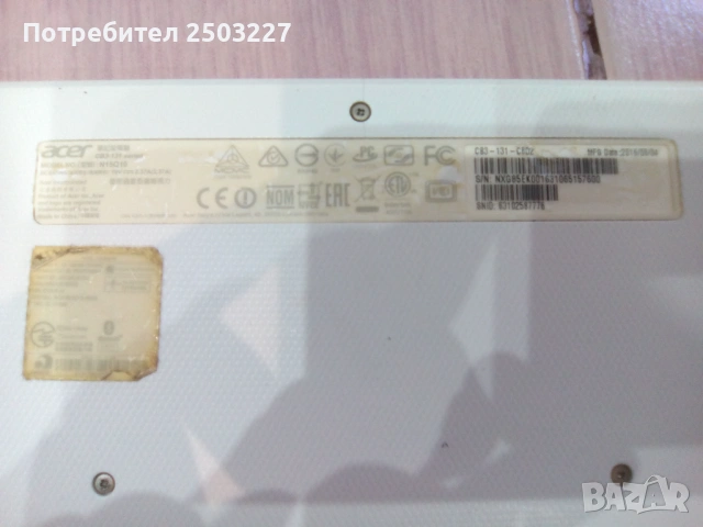Acer ChromeBook 11 CB3-131-C8D2 11.6″ – Celeron 2.16GHz 2GB Ram 16GB eMMC, снимка 13 - Лаптопи за дома - 54577412