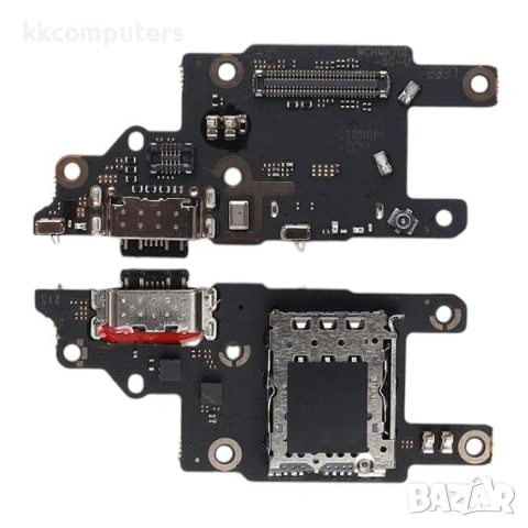 Конектор зареждане за XIAOMI Poco X6 Pro (5G) на платка с микрофон и компоненти