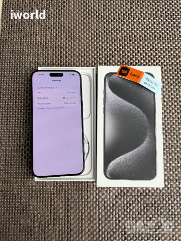 ⛔️100% БАТЕРИЯ⚠️ iPhone 15 PRO MAX ❗️Лизинг от 28€/мес ❗️256GB Black Titanium❗️ , снимка 10 - Apple iPhone - 54884034