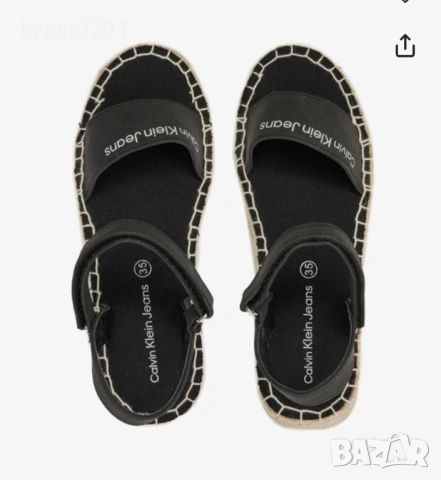 Calvin Klein Jeans Еспадрили Rope, оригинални сандали - 37, 38, 39, снимка 2 - Сандали - 54618424