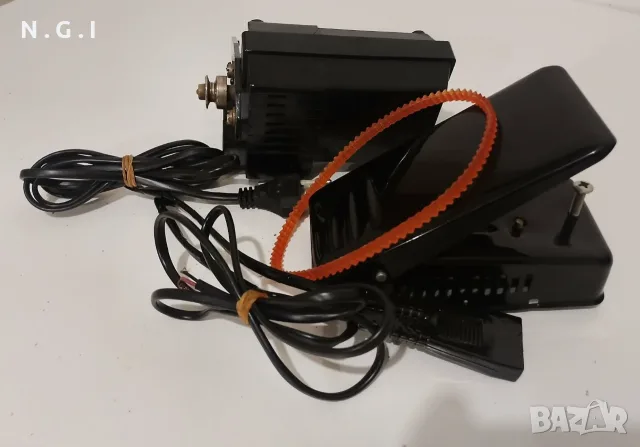 Моторче с педал и ремък за домашна шевна машина, снимка 2 - Шевни машини - 55353995