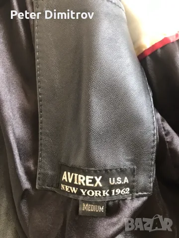 Кожено яке AVIREX U.S.A. NEW YORK, снимка 6 - Якета - 55376631