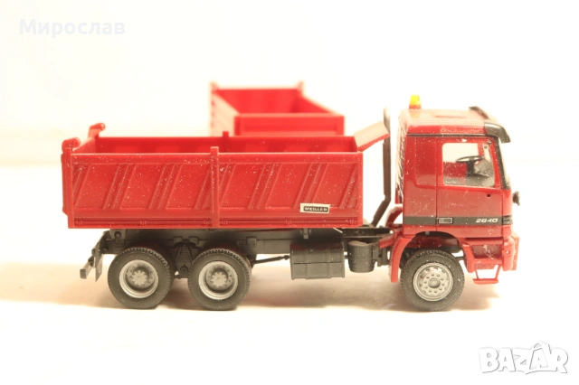 HERPA H0 1/87 MERCEDES ACTROS МОДЕЛ КАМИОН САМОСВАЛ, снимка 4 - Колекции - 53980522