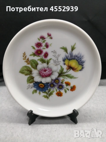 Винтидж порцеланови чинийки декоратияни, снимка 5 - Чинии - 54001628