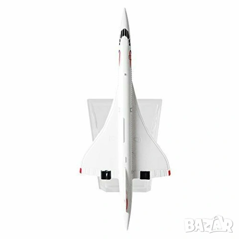Concorde самолет модел макет метален British Airways Конкорд свръхзвуков пътнически бърз полет Max 2, снимка 3 - Други - 54750651