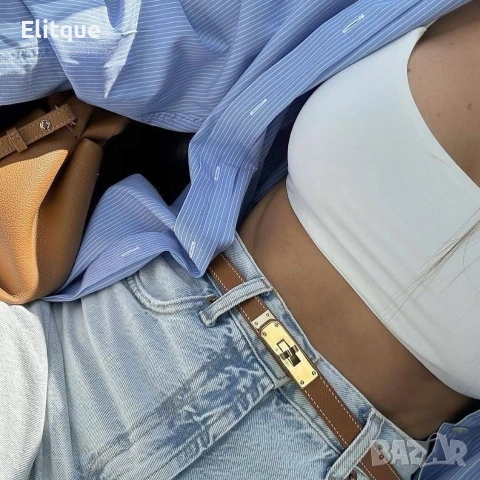 вносен колан от естествена кожа hermes , снимка 3 - Колани - 54248075