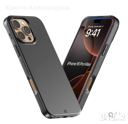 Чисто нов кейс Phone Rebel AIR 2 за iPhone 16 Pro + Стъклен протектор #67