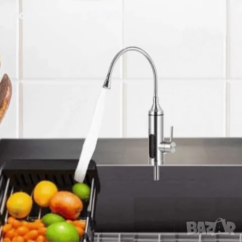 Нагревател за вода,  3300W, Инокс, снимка 3 - Смесители - 55609393